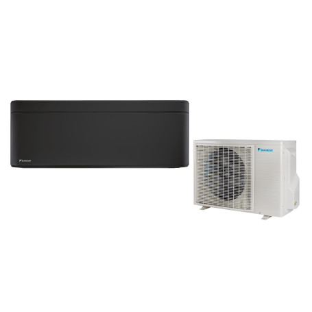 Climatiseur Mural Réversible DAIKIN Stylish Optimised Heating 3,0 kW Noir - Grand Froid -25 °C, R32 Wi-Fi (FTXTA30CB / RXTA30C)