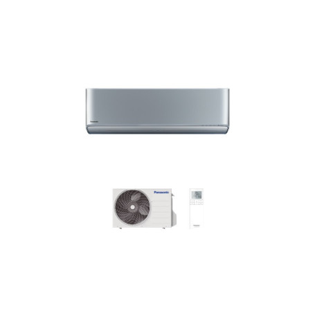 Climatiseur Mural Réversible PANASONIC Etherea XZ 2,5 kW Gris argenté - Mono-split Inverter R32 Wi-Fi (CS-XZ25ZKEW / CU-Z25ZKE)