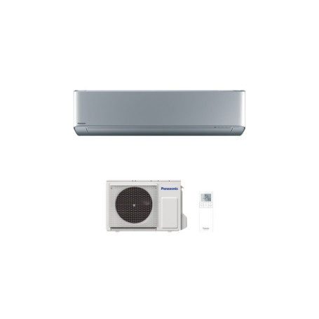 Climatiseur Mural Réversible PANASONIC Etherea XZ 5,0 kW Gris argenté - Mono-split Inverter R32 Wi-Fi (CS-XZ50ZKEW / CU-Z50ZKE)