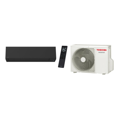 Climatiseur Mural Réversible TOSHIBA Shorai Edge 6,1 kW Noir - Mono-split R32 Wi-Fi (RAS-B22G3KVSGB-E / RAS-22J2AVSG-E1)