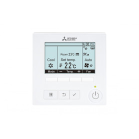 Télécommande filaire MITSUBISHI ELECTRIC PAR-41MAA - rétroéclairée, programmation hebdomadaire