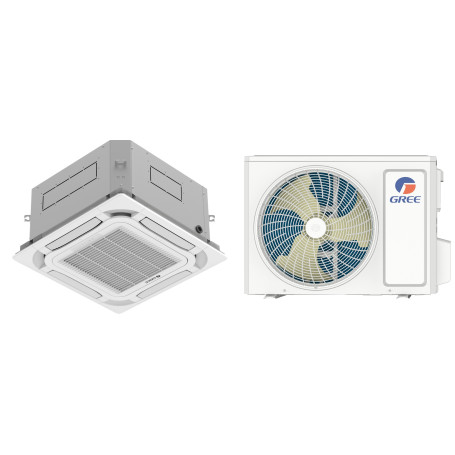 Climatiseur Cassette Réversible GREE U-Match 5 kW - R32 (GUD50T1/A1-S / GUD50W1/NhA-S)