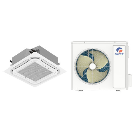 Climatiseur Cassette Réversible GREE U-Match 10,5 kW - R32 (GUD100T1/A-S / GUD100W1/NhA-S)