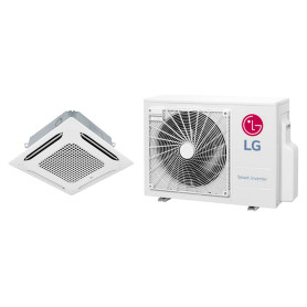 Climatiseur Cassette Réversible LG Standard Inverter 60 x 60 5 kW - R32, panneau inclus (CT18F.NQ0 / UUB1.U20)