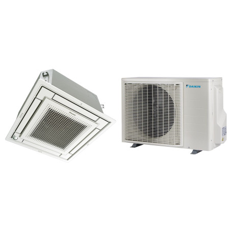 Climatiseur Cassette Réversible DAIKIN Sky Air Fully Flat 2,5 kW - R32 (FFA25A9 / RXM25A)
