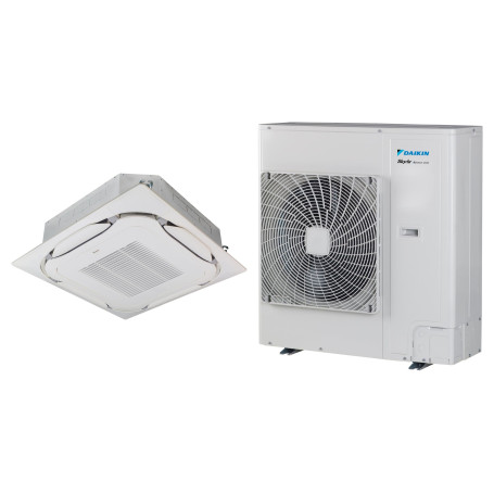 Climatiseur Cassette Réversible DAIKIN Sky Air Round Flow 9,5 kW Triphasé - R32 (FCAG100B / RZASG100MY1)