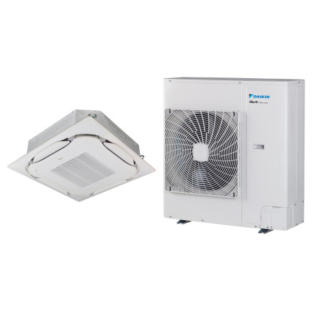 Climatiseur Cassette Réversible DAIKIN Sky Air Round Flow 9,5 kW Triphasé - R32 (FCAG100B / AZAS100MY1)