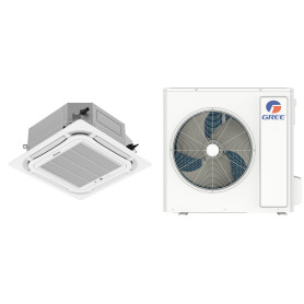 Climatiseur Cassette Réversible GREE U-Match 14,5 kW Triphasé - R32 (GUD160T1/A-S / GUD160W1/NhA-X)
