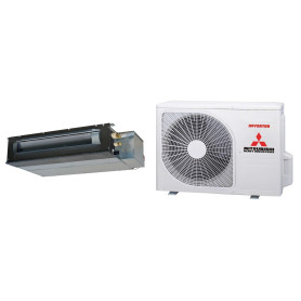 Climatiseur Gainable Réversible MITSUBISHI HEAVY SRR-ZS compact 2,5 kW - R32 (SRR25ZS-W / SRC25ZS-W2)