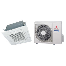 Climatiseur Cassette Réversible MITSUBISHI HEAVY FDTC 60 x 60 5 kW - R32, panneau et commande inclus (FDTC50VH / SRC50ZSX-W3)