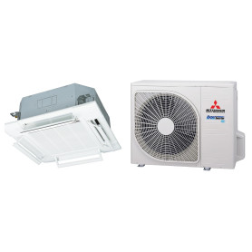 Climatiseur Cassette Réversible MITSUBISHI HEAVY FDT Hyper Inverter 5,6 kW - R32, pack complet (FDT60VH / SRC60ZSX-W3)