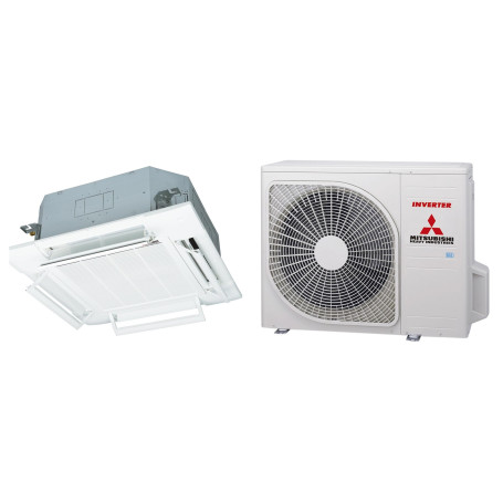 Climatiseur Cassette Réversible MITSUBISHI HEAVY FDT Standard Inverter 7,1 kW - R32, pack complet (FDT71VH / FDC71VNP-W)