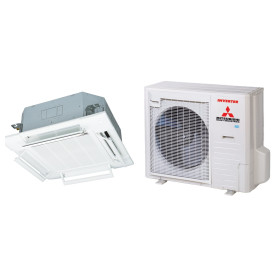 Climatiseur Cassette Réversible MITSUBISHI HEAVY FDT Standard Inverter 9 kW - R32, pack complet (FDT100VH / FDC90VNP-W)