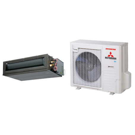 Climatiseur Gainable MITSUBISHI HEAVY FDU haute pression Standard Inverter 10 kW - R32, pack complet (FDU100VH / FDC100VNP-W)