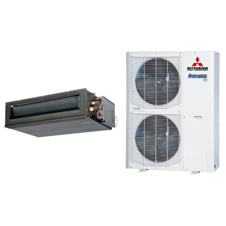 Climatiseur Gainable Réversible MITSUBISHI HEAVY FDUM Hyper Inverter 10 kW - R32, commande incluse (FDUM100VH / FDC100VNX-W)