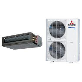 Climatiseur Gainable Réversible MITSUBISHI HEAVY FDUM Hyper Inverter 12,5 kW - R32, commande incluse (FDUM125VH / FDC125VNX-W)