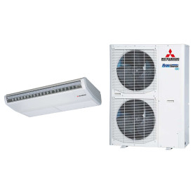 Climatiseur Plafonnier MITSUBISHI HEAVY FDE Hyper Inverter 12,5 kW Triphasé - R32, pack complet (FDE125VH / FDC125VSX-W)