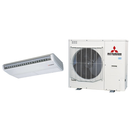 Climatiseur Plafonnier Réversible MITSUBISHI HEAVY FDE Micro Inverter 12,5 kW - R32, commande incluse (FDE125VH / FDC125VNA-W)