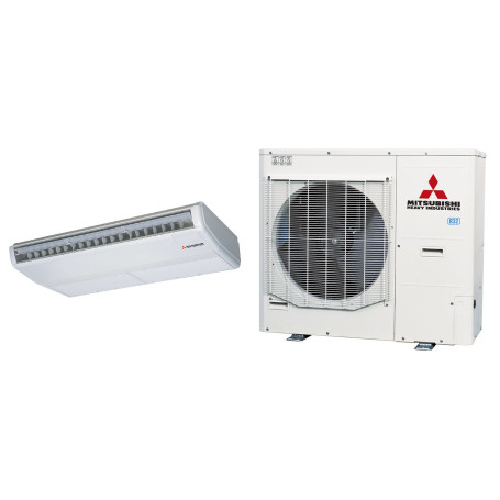 Climatiseur Plafonnier MITSUBISHI HEAVY FDE Micro Inverter 12,5 kW Triphasé - R32, pack complet (FDE125VH / FDC125VSA-W)