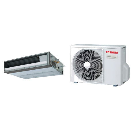 Climatiseur Gainable Réversible TOSHIBA extra-plat Digital Inverter 3,6 kW - R32 (RAV-RM401SDT-E / RAV-GM401ATP-E)