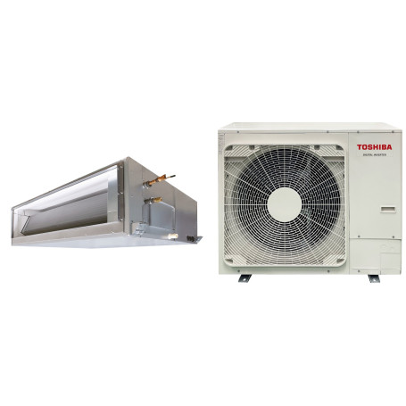 Climatiseur Gainable TOSHIBA haute pression Big Digital Inverter 19 kW Triphasé - R32 (RAV-RM2241DTP-E2 / RAV-GM2243AT8P-E)