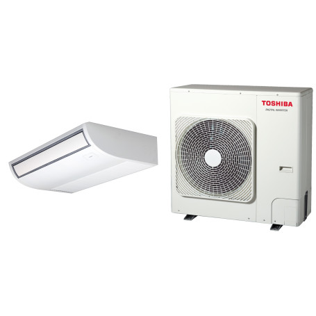Climatiseur Plafonnier Réversible TOSHIBA Digital Inverter 12,1 kW Triphasé - R32 (RAV-HM1401CTP-E / RAV-GM1401AT8P-E)