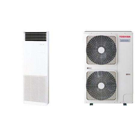 Climatiseur Colonne Réversible TOSHIBA Super Digital Inverter 12,5 kW Triphasé - R32 (RAV-HM1401FT-EN / RAV-GP1401AT8-E)