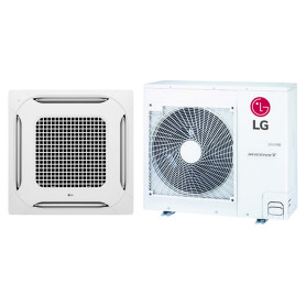 Climatiseur Cassette Réversible LG Standard Inverter 90 x 90 6,8 kW - R32, panneau inclus (CT24F.NB0 / UUC1.U40)
