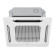 Climatiseur Cassette Réversible LG Standard Inverter 90 x 90 13,4 kW Triphasé - R32, panneau inclus (UT48F.NA0 / UUD3.U30)
