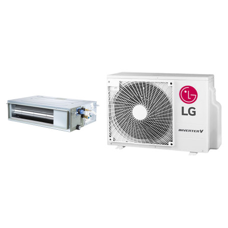 Climatiseur Gainable Réversible LG basse pression Standard Inverter 3,4 kW - R32 (CL12F.N50 / UUA1.UL0)