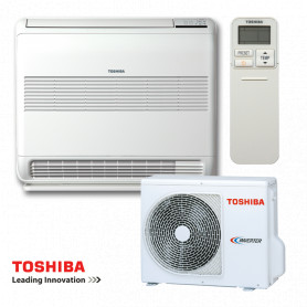 Climatiseur Console Réversible TOSHIBA Bi-Flow 2,5 kW - Mono-split Inverter R32 (RAS-B10J2FVG-E / RAS-10J2AVSG-E)