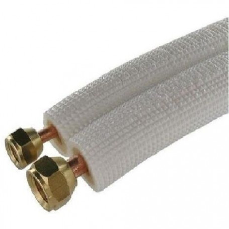 Liaison frigorifique 1/4 3/8 5 ml Bi tube isolé