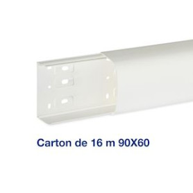 Carton de 16 mètres de conduit de climatisation CND 90x60 1 compartiment blanc