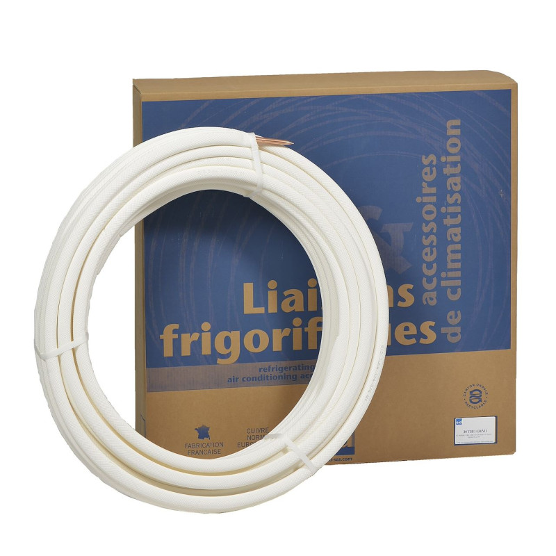 Liaison frigorifique isolée double M1 1/4 - 3/8 épaisseur isolant 9 mm