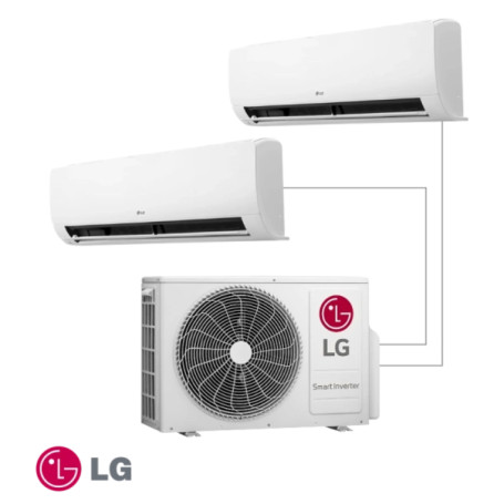 Système multi-split LG RM3U19.U24 + RMN09.NSJ + RMN12.NSJ