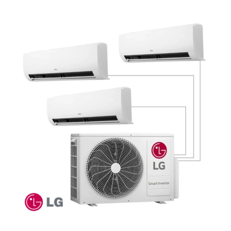 Système multi-split LG RM3U19.U24 + RMN09.NSJ + RMN09.NSJ + RMN12.NSJ