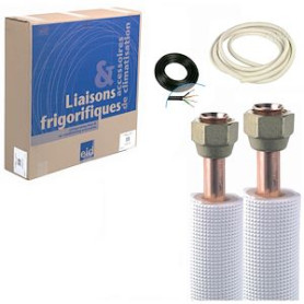 Kit installation flare 1/4-3/8 PE blanc 10m