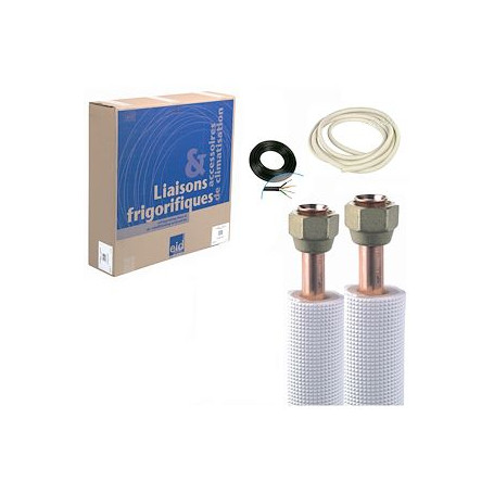 Kit installation flare 1/4-3/8 PE blanc 10m