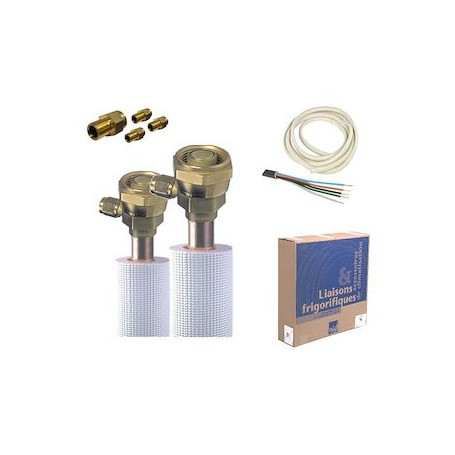 Kit d'installation tiré au vide tous fluides PE blanc 1/4-3/8 10m 4PA 5g15 cond