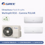 GREE Climatiseur Pack Bi-splits Multisplit R32 - Gamme PULAR - 1x GWHD18NK6LO + 1 x GWH09AGBXB + 1 x GWH12GCXB