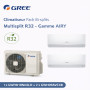 GREE Climatiseur Pack Bi-splits Multisplit R32 - Gamme AIRY - 1x GWHD18NK6LO + 2 x GWH09AVCXB
