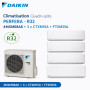 Daikin Climatisation Quadri-splits - PERFERA - R32 - 4MXM68A8 + 3 x CTXM15A + FTXM25A