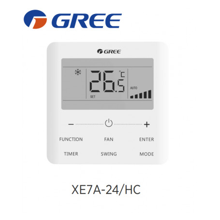 Télécommande filaire XE7A-24/HC de Gree