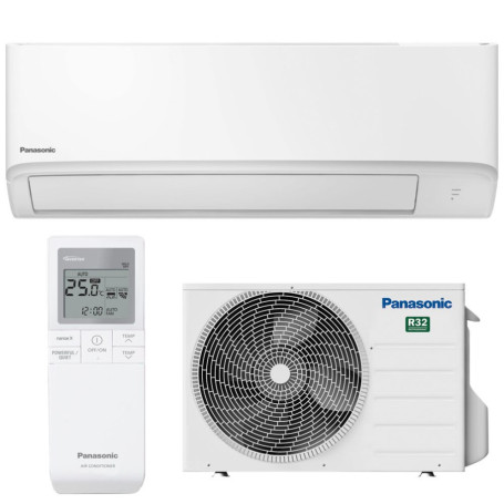 Climatiseur Mural Réversible PANASONIC TZ 2,5 kW - Mono-split Inverter R32 Wifi intégré (CS-TZ25ZKEW / CU-TZ25ZKE)