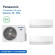 Panasonic Climatisation Bi-splits - Gamme TZ - R32 - CU-2Z41TBE + 2 x CS-TZ25ZKEW