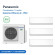 Panasonic Climatisation Tri-splits - Gamme Etherea Z - R32 - CU-3Z52TBE + 3 x CS-Z20ZKEW