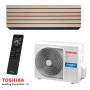 Climatiseur Mural Réversible TOSHIBA Daiseikai 10 2,5 kW Bois - Mono-split R32 Wi-Fi (RAS-B10S4KVDG-E)