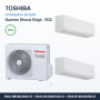 Pack Climatisation Bi-split TOSHIBA Shorai Edge 2 pièces - 2M18 + 3,5 kW + 2,5 kW R32 Wi-Fi