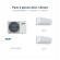 Pack AUX AM2-H18/4DR3S + 1 x 2,64 kW + 1 x 3,52 kW | Planète Air