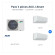 Pack AUX AM3-H27/4DR3 + 1 x 2,64 kW + 2 x 3,52 kW | Planète Air